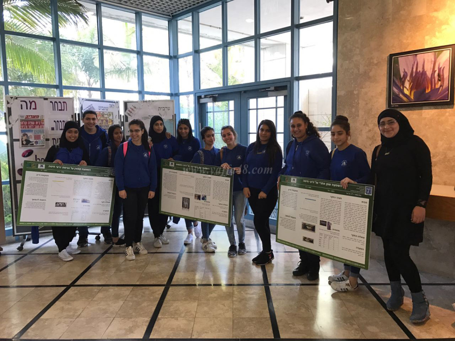 طلاب مدرسة اجيال يحصدون درجة الامتياز في مسابقة لواء تل ابيب للأبحاث العلمية